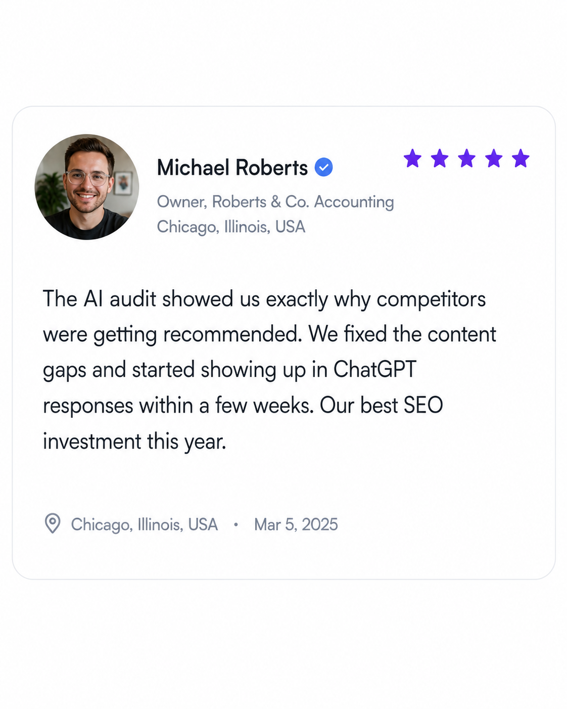 Customer review 1